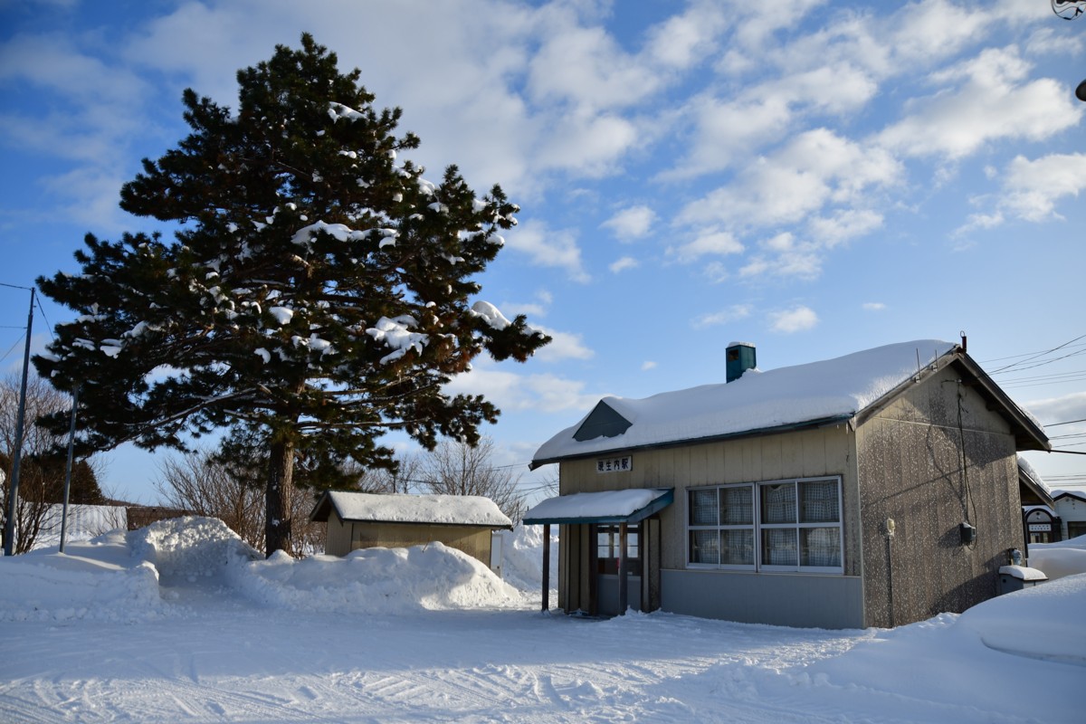 撮影・雪・札沼線・晩生内