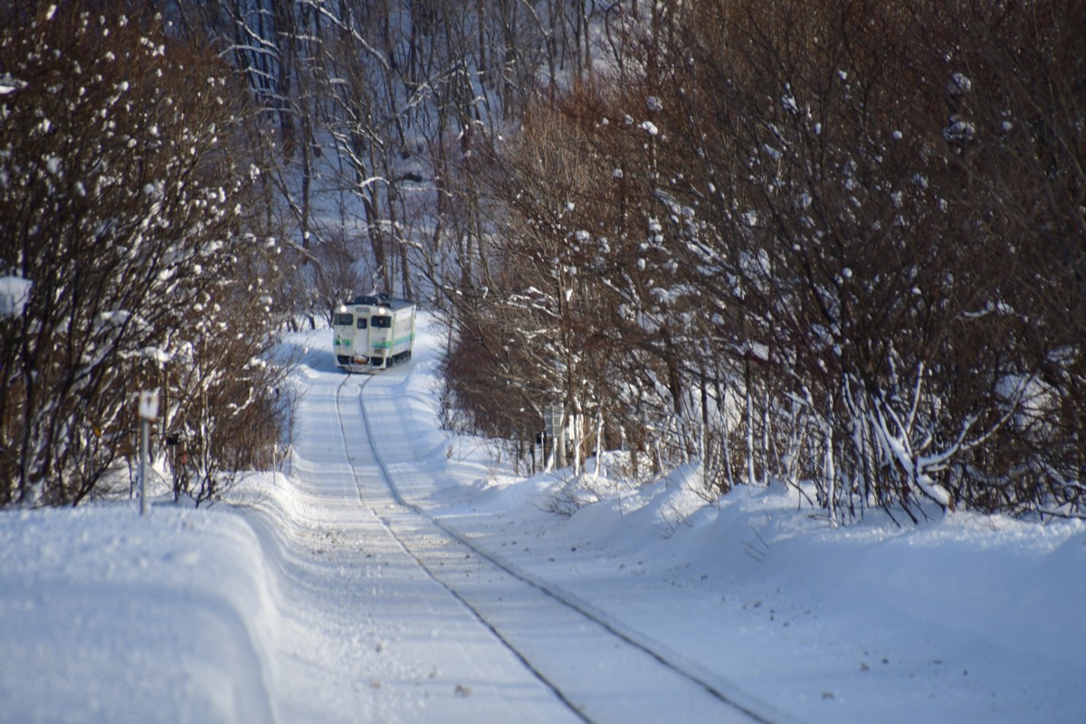 撮影・雪・札沼線・晩生内