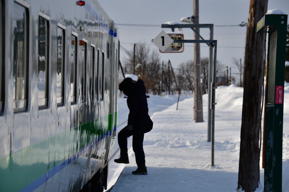 撮影・雪・札沼線・晩生内