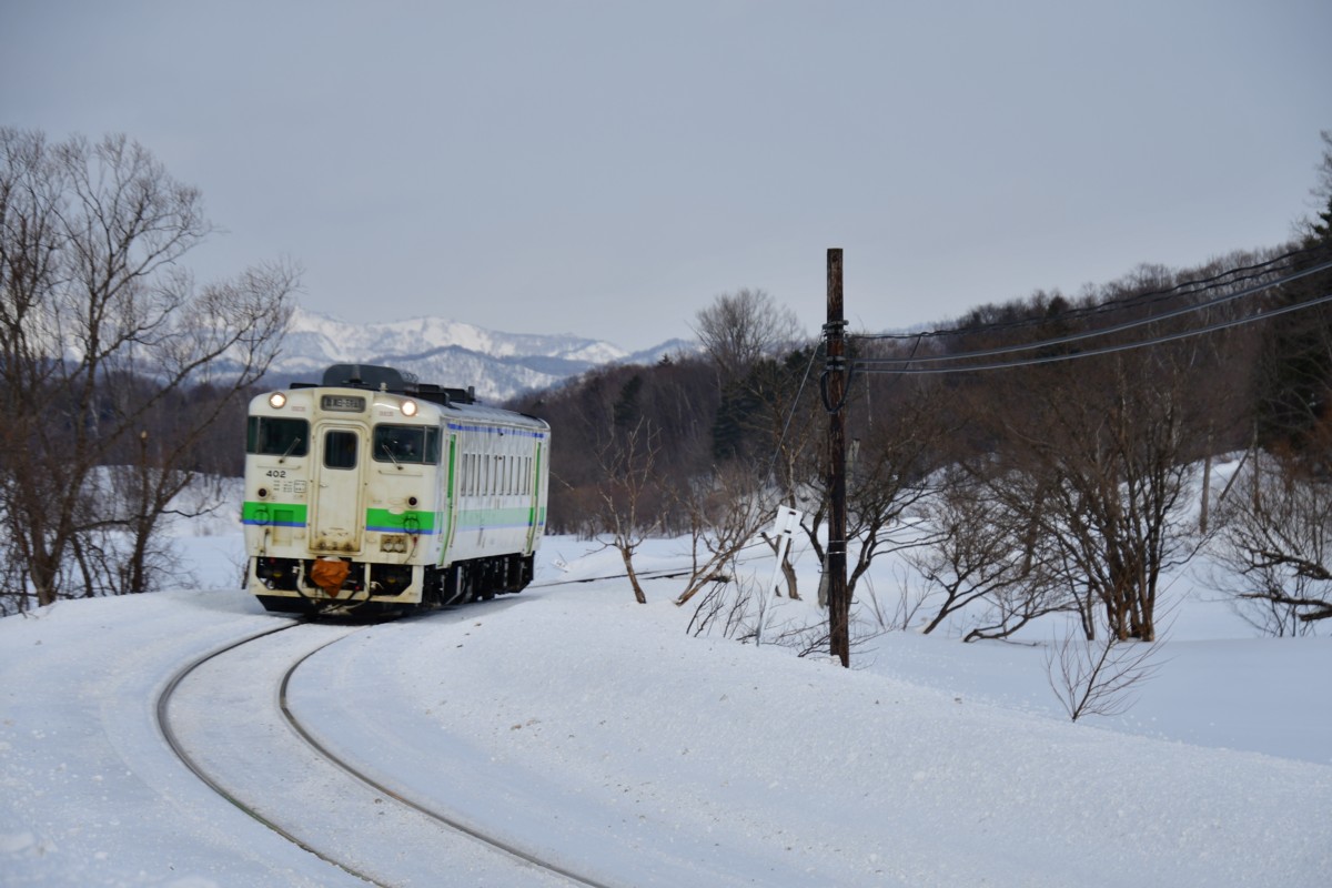 撮影・雪・札沼線・中小屋－月ヶ岡