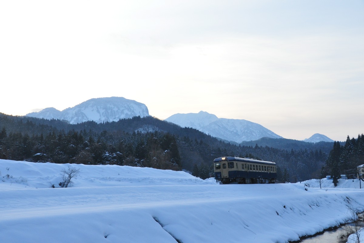 撮影・雪・大糸線・根知－頸城大野