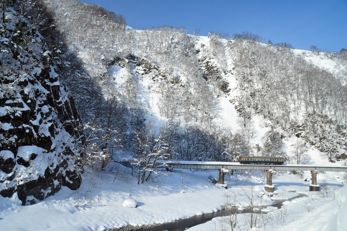 撮影・雪・大糸線・中土－北小谷