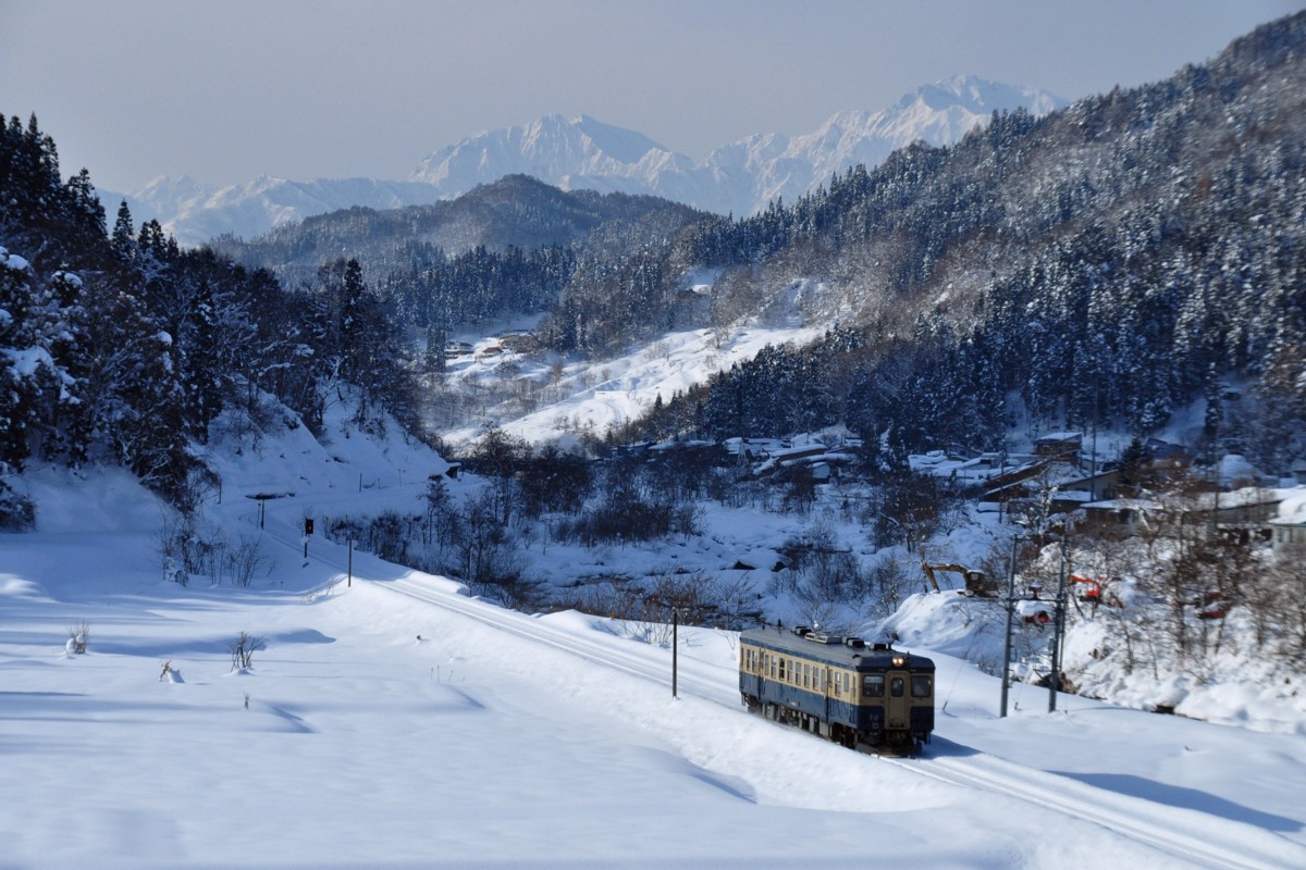 撮影・雪・大糸線・南小谷－中土