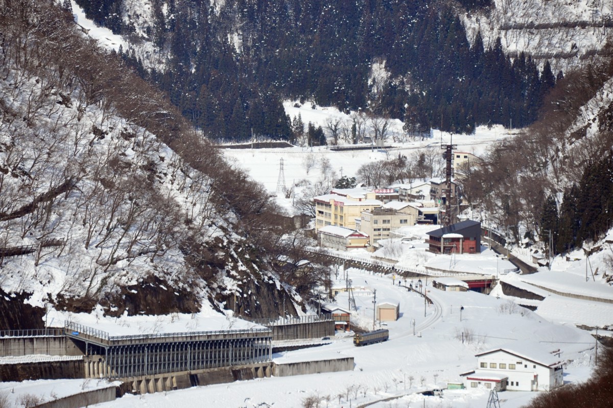 撮影・雪・大糸線・北小谷－平岩