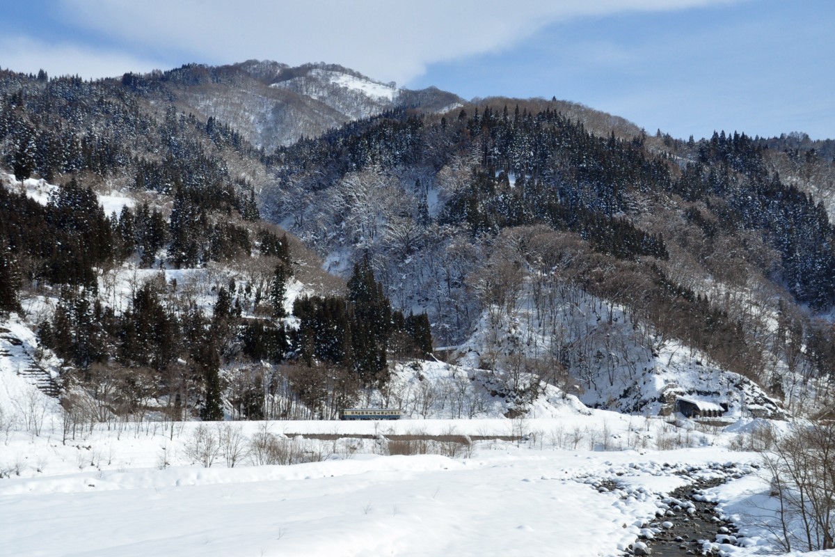 撮影・雪・大糸線・北小谷－平岩