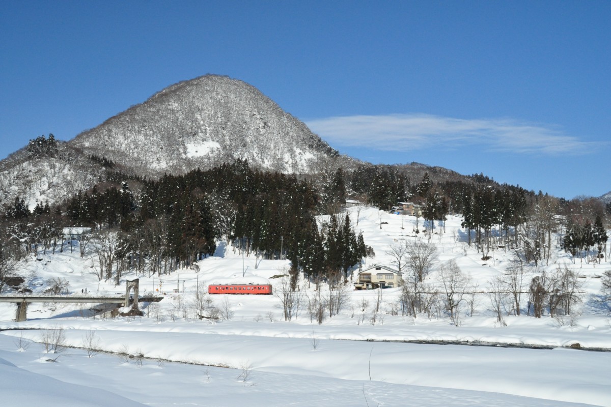 撮影・雪・大糸線・南小谷－中土