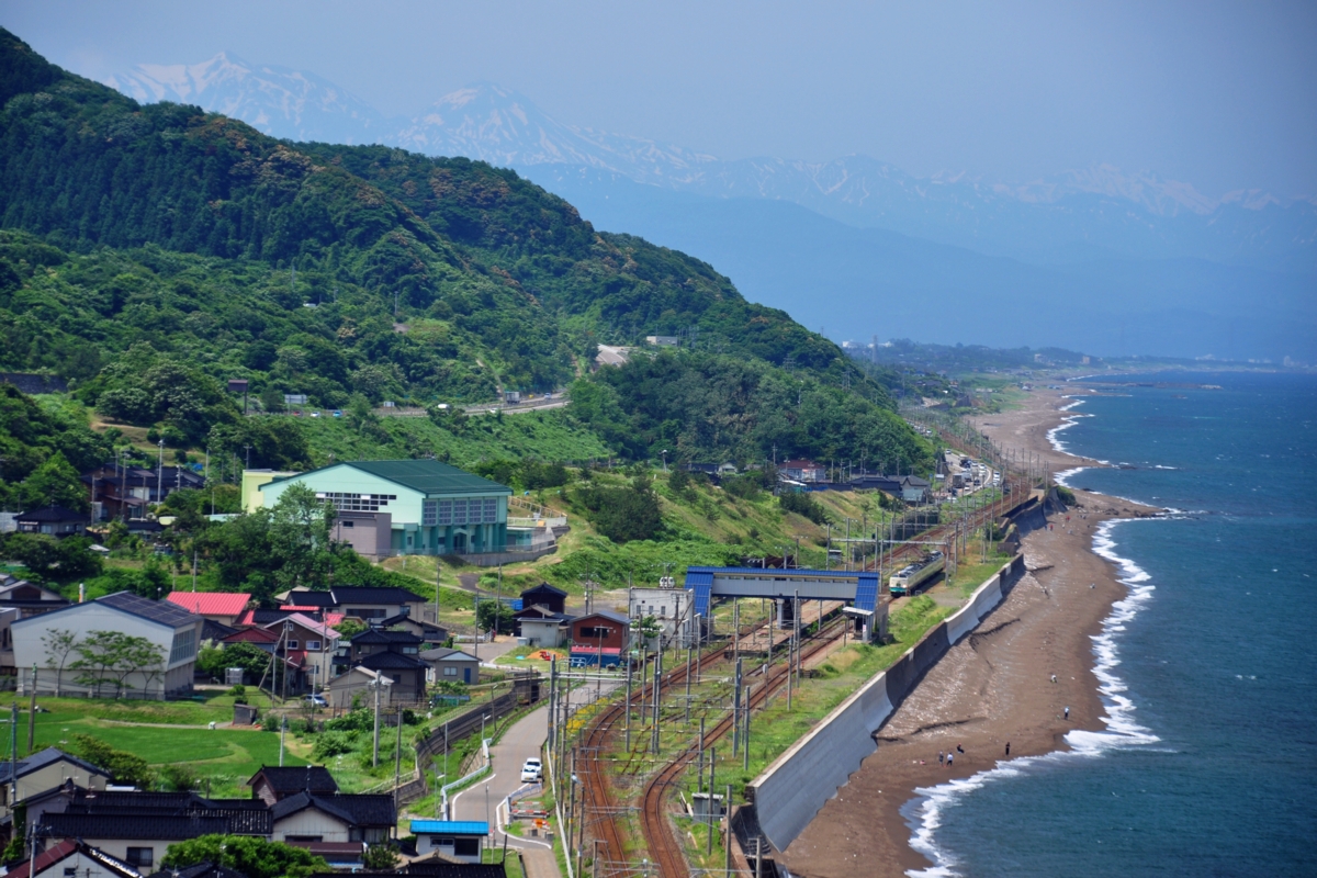 撮影・海・信越本線・米山－笠島