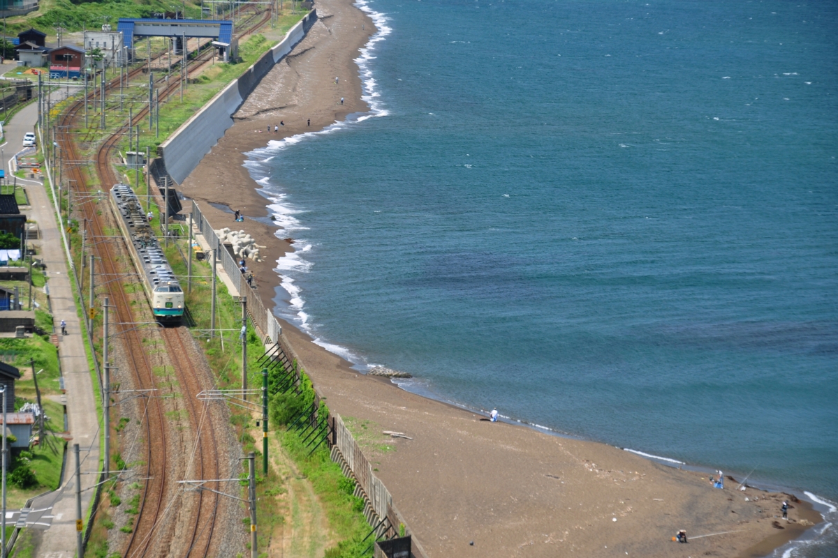 撮影・海・信越本線・米山－笠島