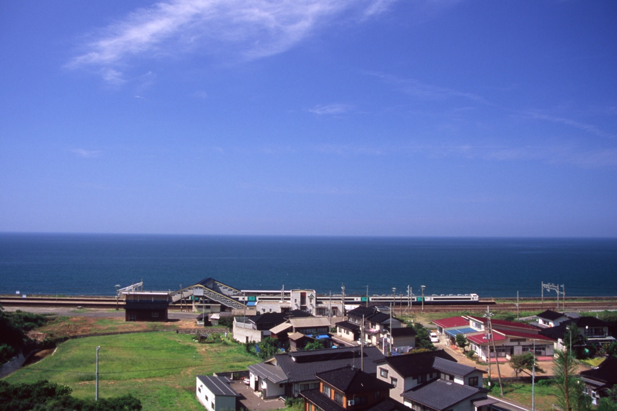 撮影・海・信越本線・米山
