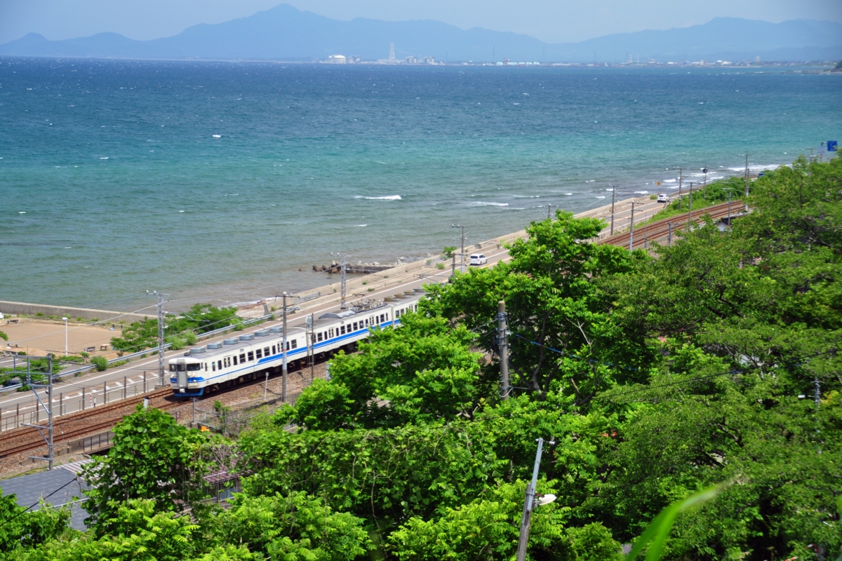 撮影・海・北陸本線・有間川－谷浜