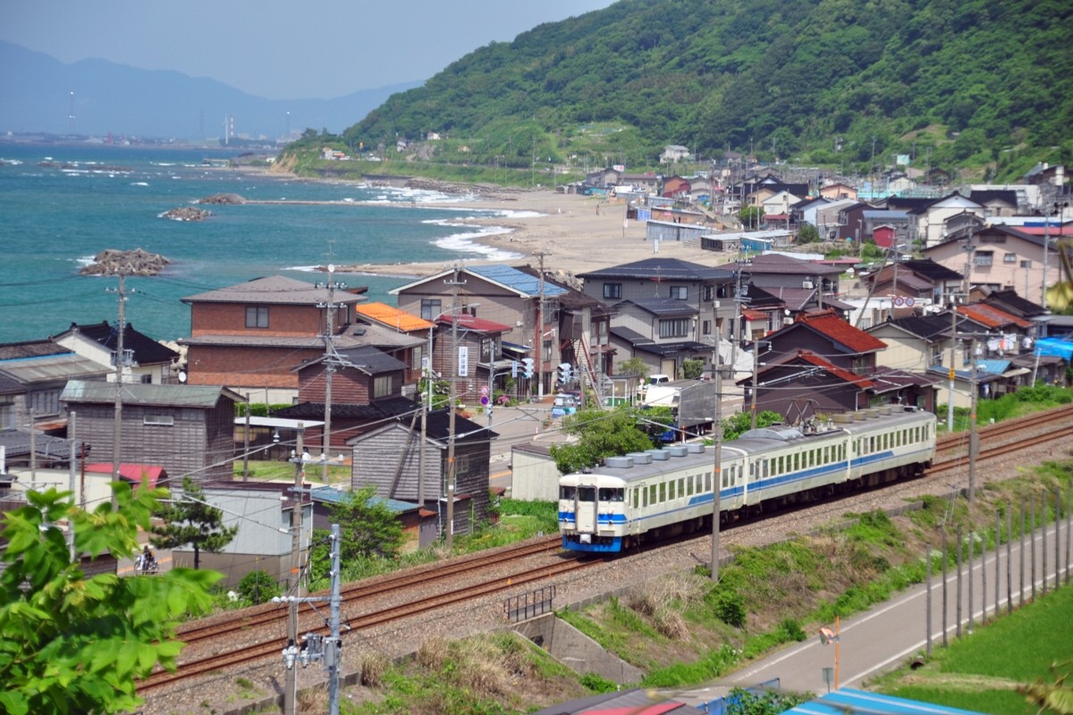 撮影・海・北陸本線・有間川－谷浜