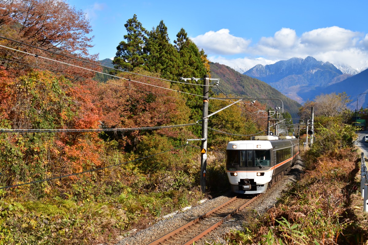 撮影・紅葉・中央西線・大桑－野尻