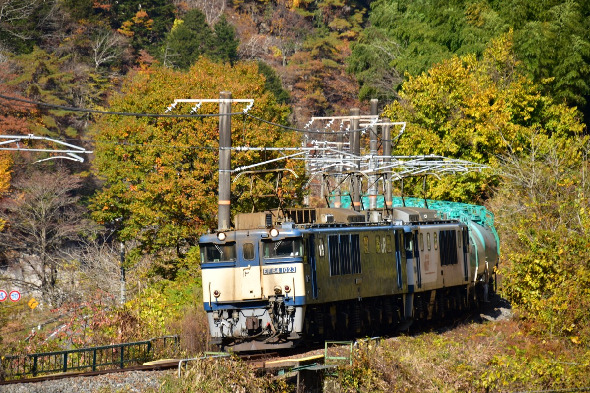 撮影・紅葉・中央西線・倉本－須原