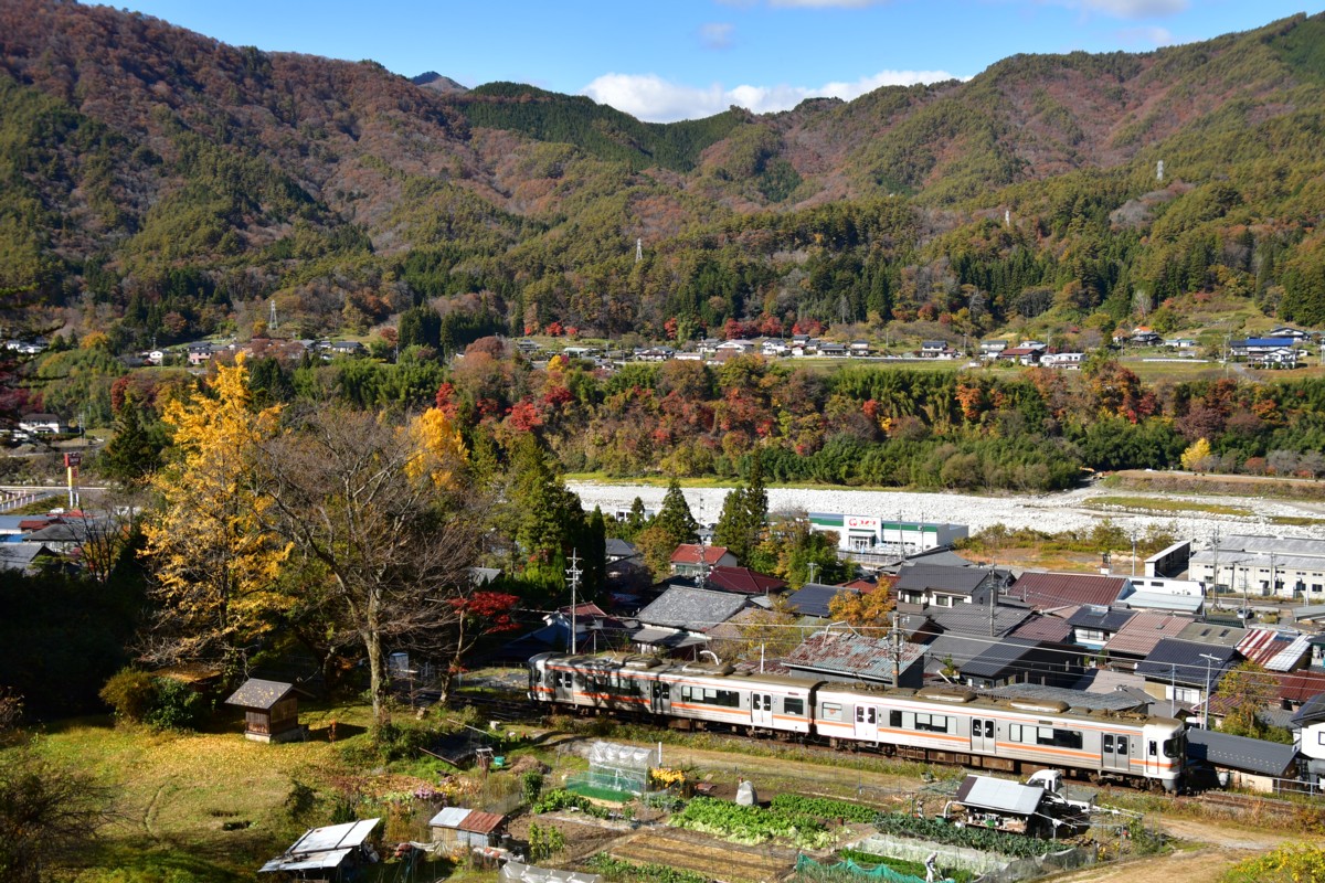 撮影・紅葉・中央西線・須原－大桑