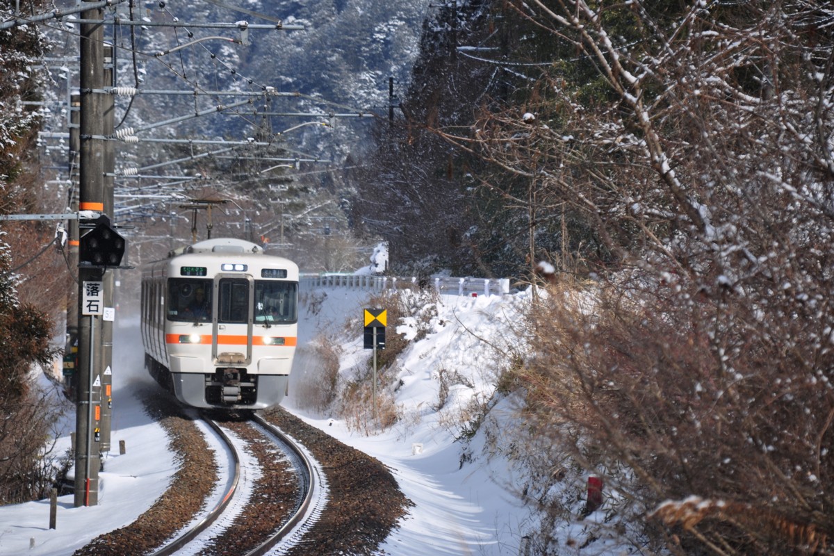 撮影・雪・中央西線・野尻－十二兼