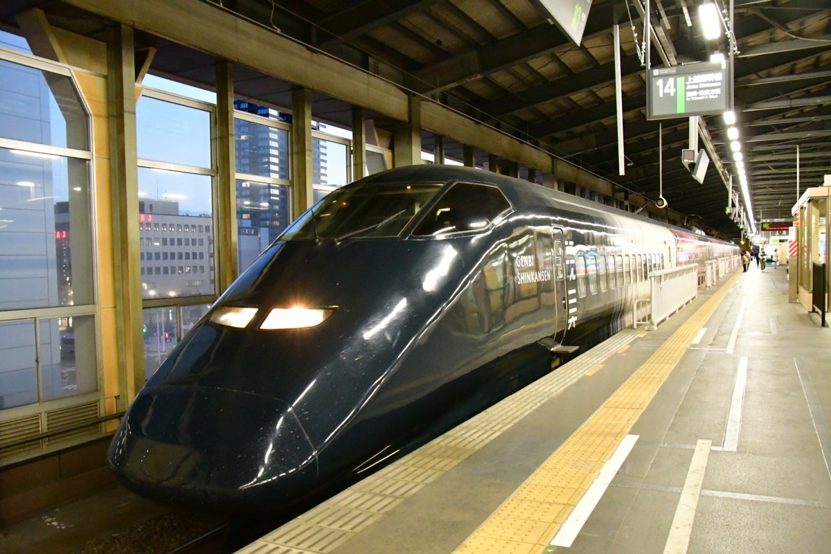 撮影・新潟駅・現美新幹線