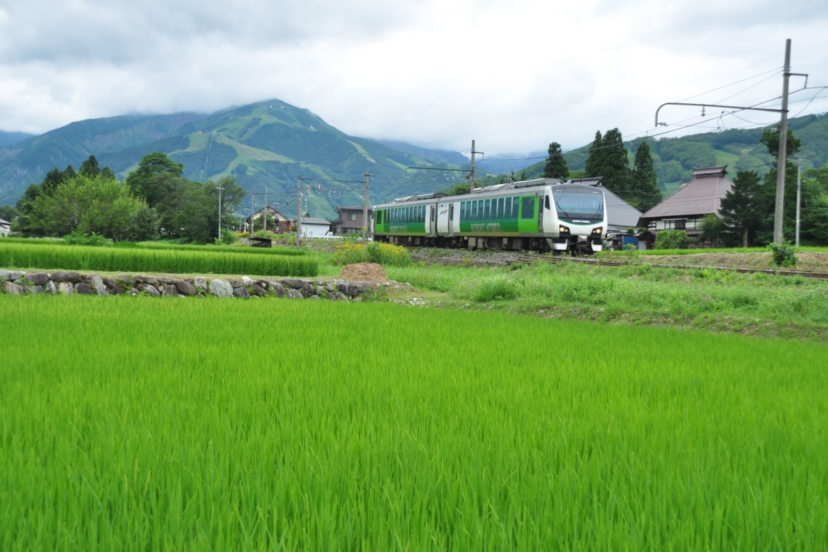 撮影・大糸線・信濃森上－白馬大池