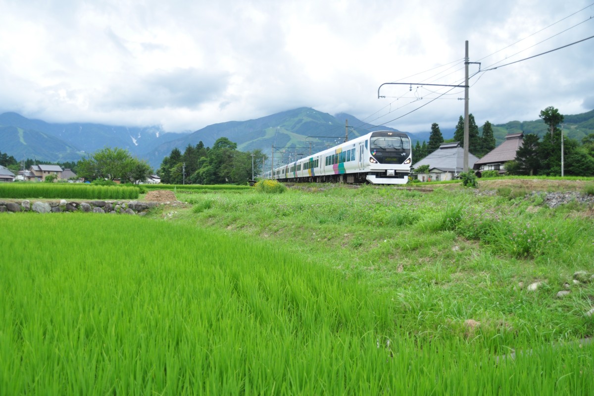 撮影・大糸線・信濃森上－白馬大池