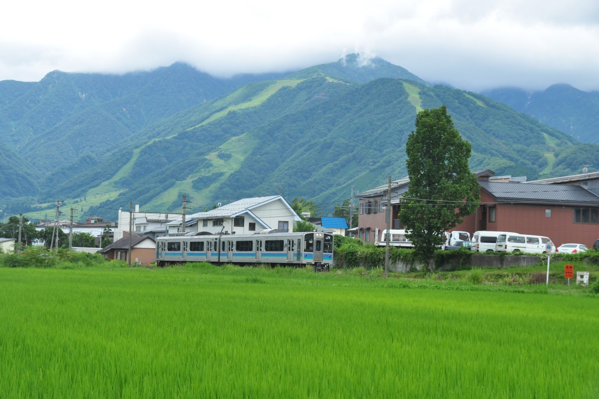 撮影・大糸線・白馬－信濃森上