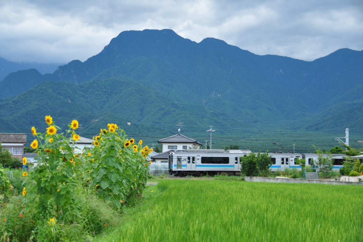 撮影・大糸線・北細野－信濃松川
