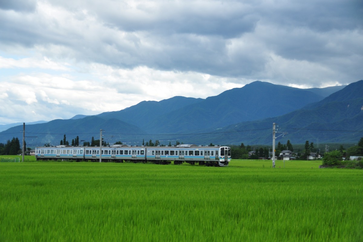 撮影・大糸線・北細野－信濃松川