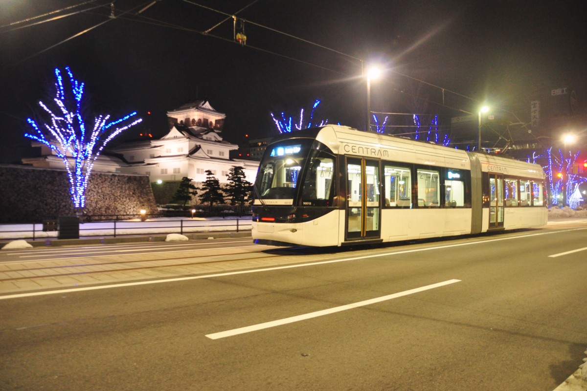 撮影・富山地方鉄道・セントラム・丸の内－国際会議場前