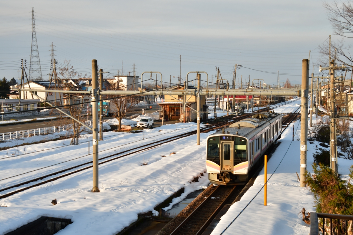 撮影・雪・上越線・越後滝谷