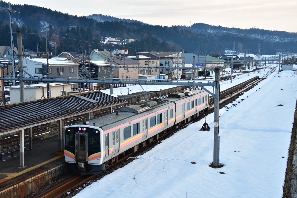 撮影・雪・上越線・越後滝谷