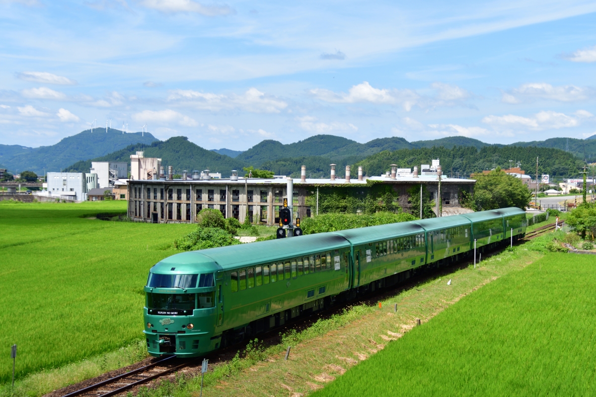 撮影・久大本線・豊後森－恵良・扇形機関庫