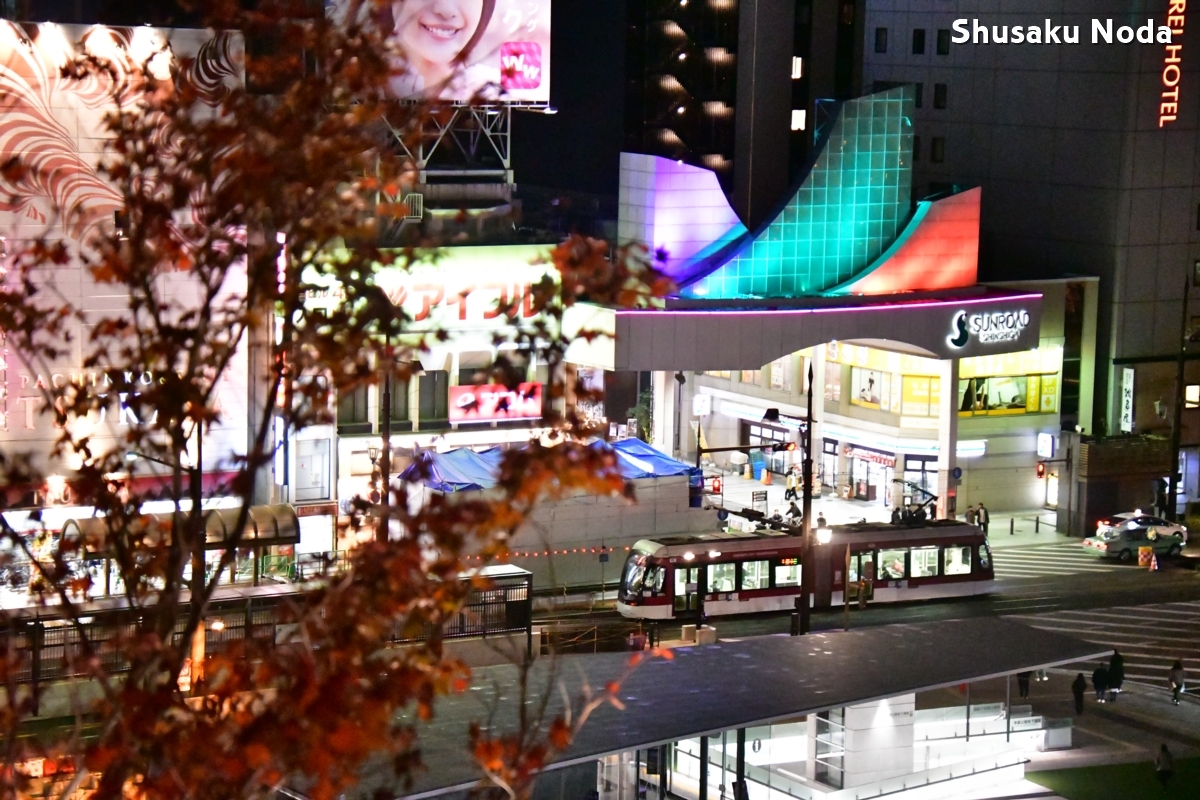 鉄道写真・夜景・路面電車・撮影地：熊本市電・辛島町