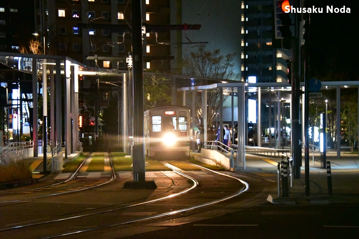鉄道写真・夜景・路面電車・撮影地：熊本市電・熊本駅前