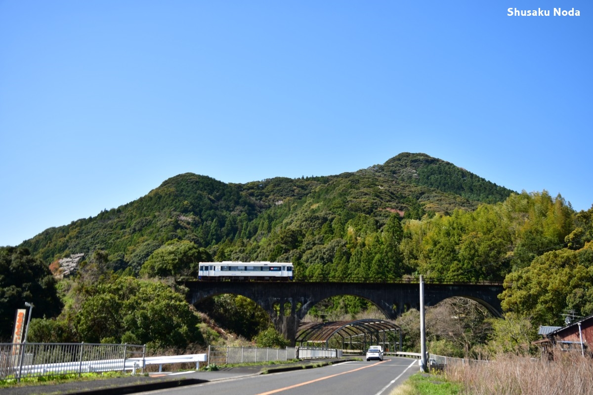鉄道写真・福井川橋梁・撮影地：松浦鉄道・潜竜ヶ滝－吉井