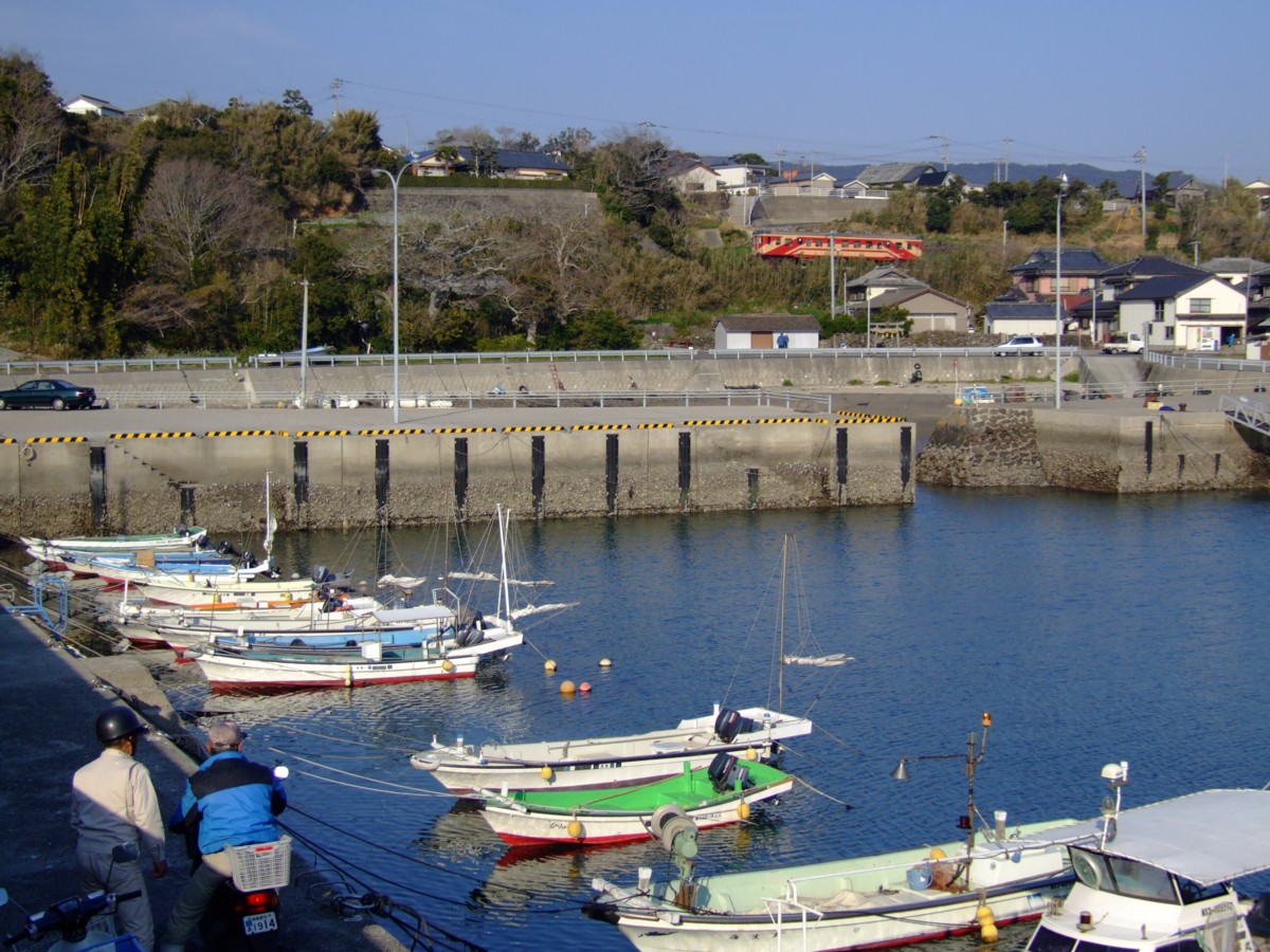 撮影・島原鉄道・白浜海水浴場前－加津佐