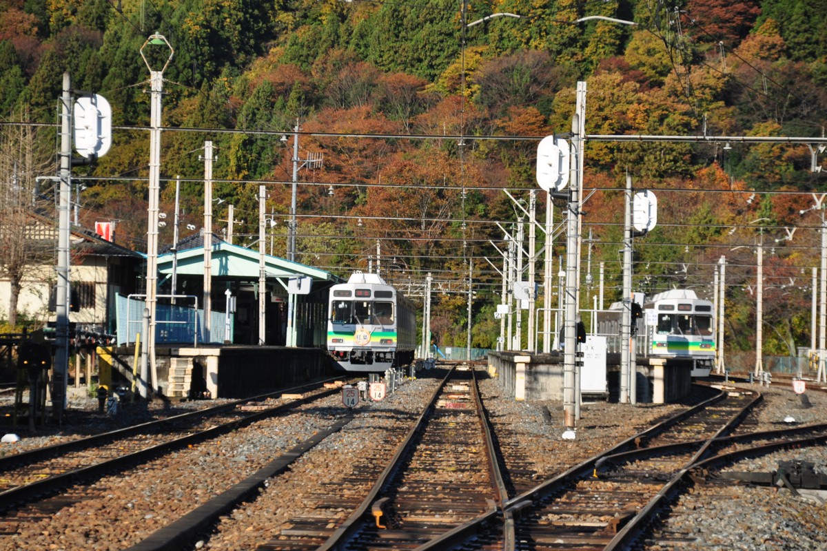 秩父鉄道・三峰口・紅葉