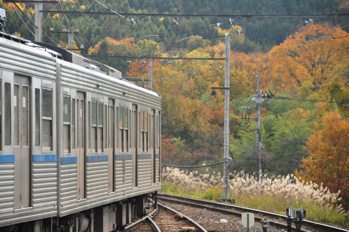 秩父鉄道・上長瀞・紅葉