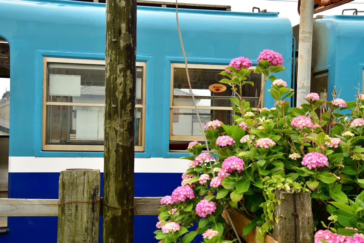 撮影・鉄道写真・夏・梅雨・銚子電鉄・銚子電気鉄道・外川