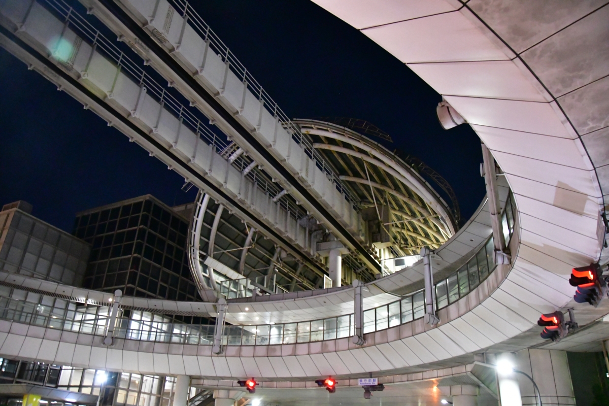 撮影・夜景・千葉都市モノレール・県庁前