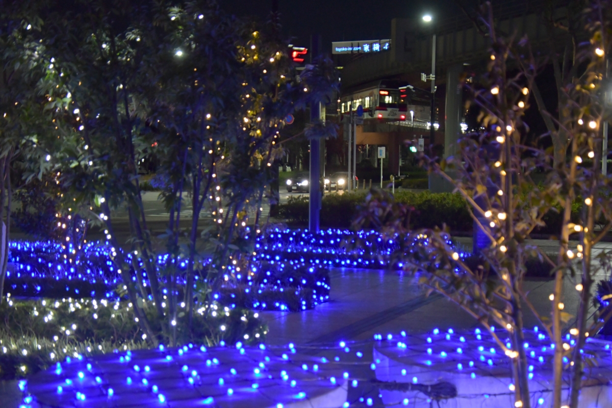 撮影・夜景・千葉都市モノレール・千葉みなと－市役所前
