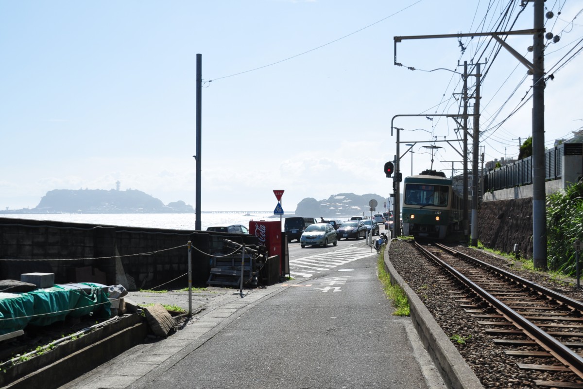 撮影・江ノ島電鉄・七里ヶ浜－鎌倉高校前