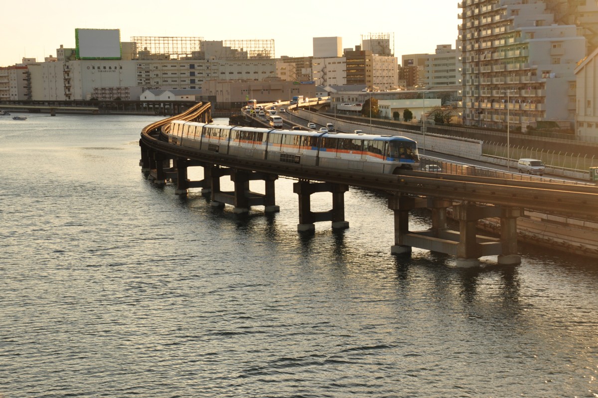 撮影・夕景・東京モノレール