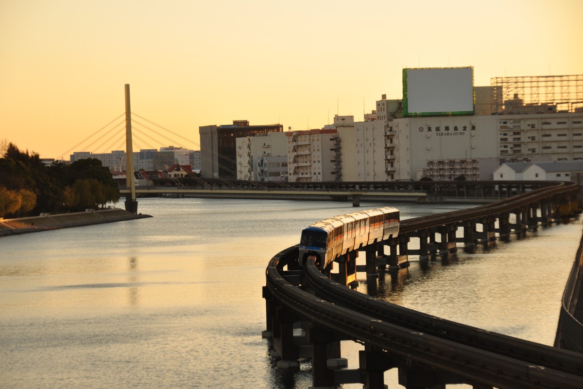 撮影・夕景・東京モノレール