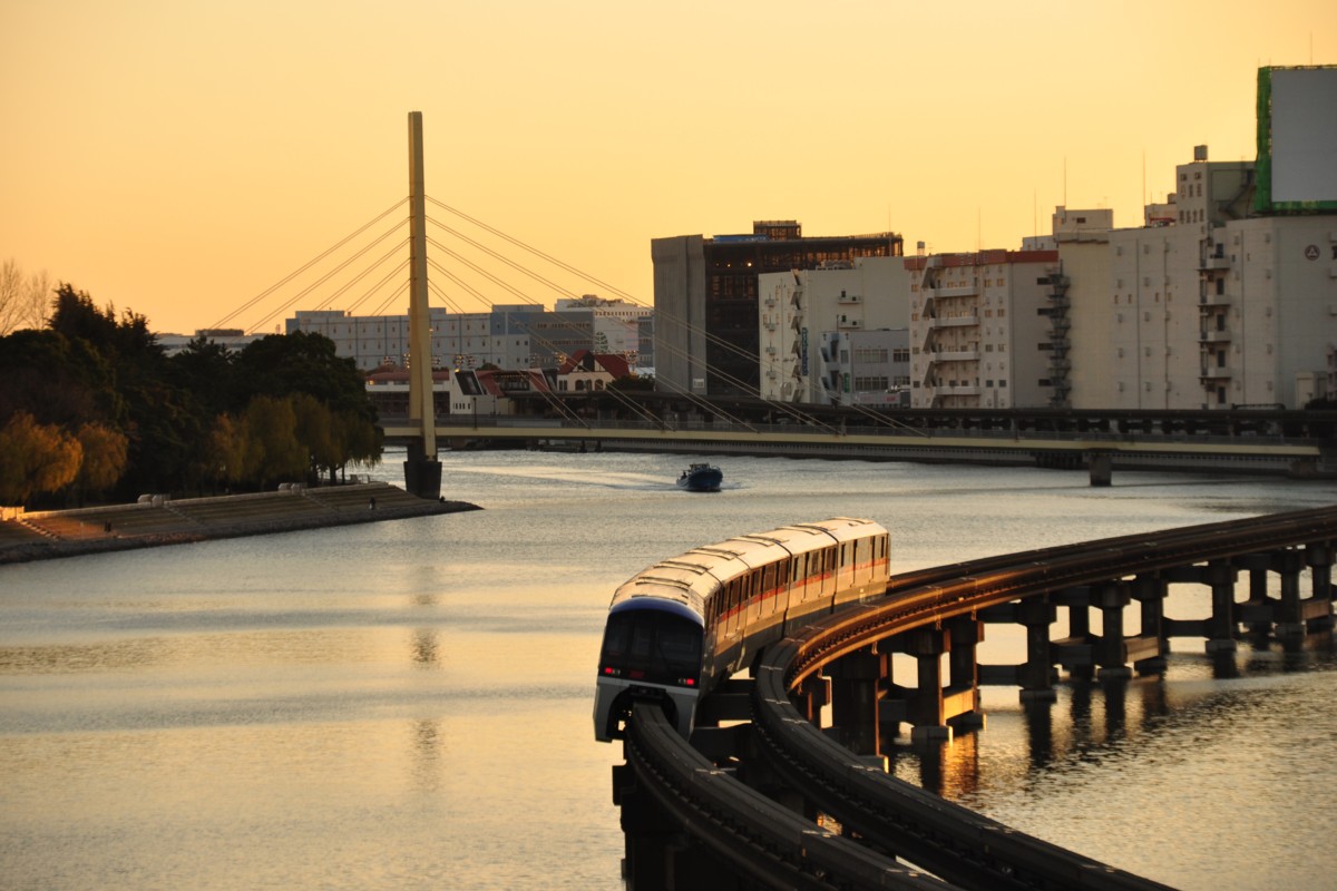 撮影・夕景・東京モノレール