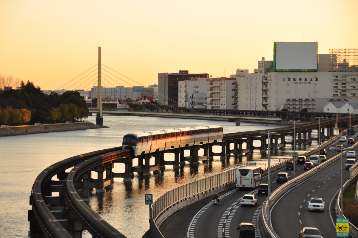 撮影・夕景・東京モノレール