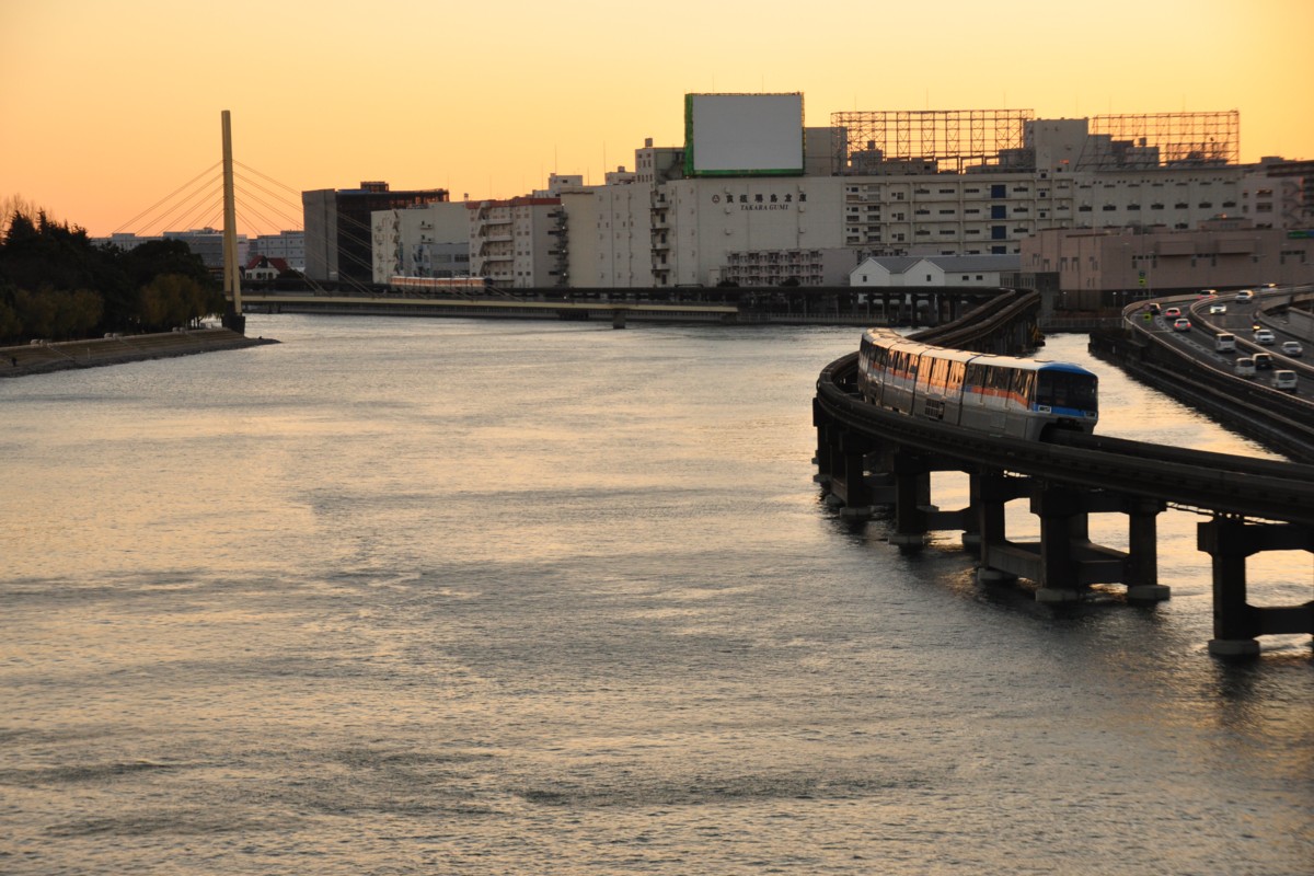 撮影・夕景・東京モノレール