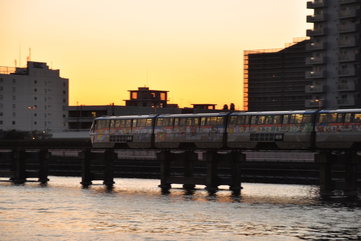 撮影・夕景・東京モノレール