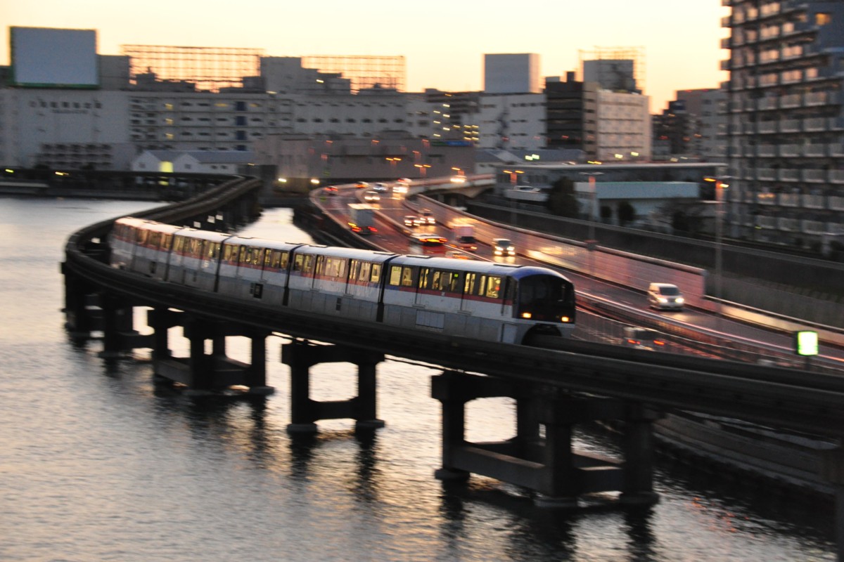撮影・夕景・東京モノレール