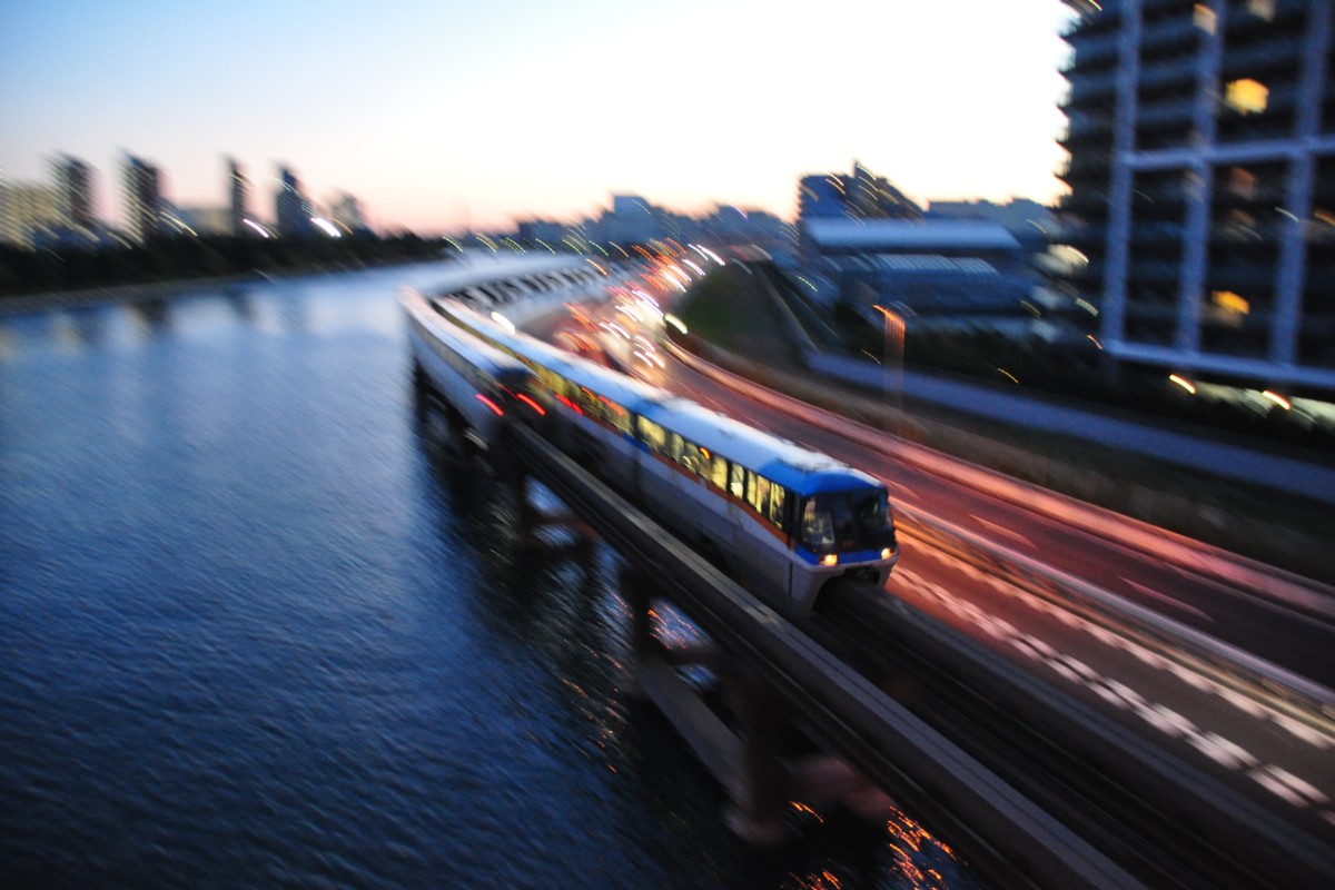 撮影・夕景・東京モノレール