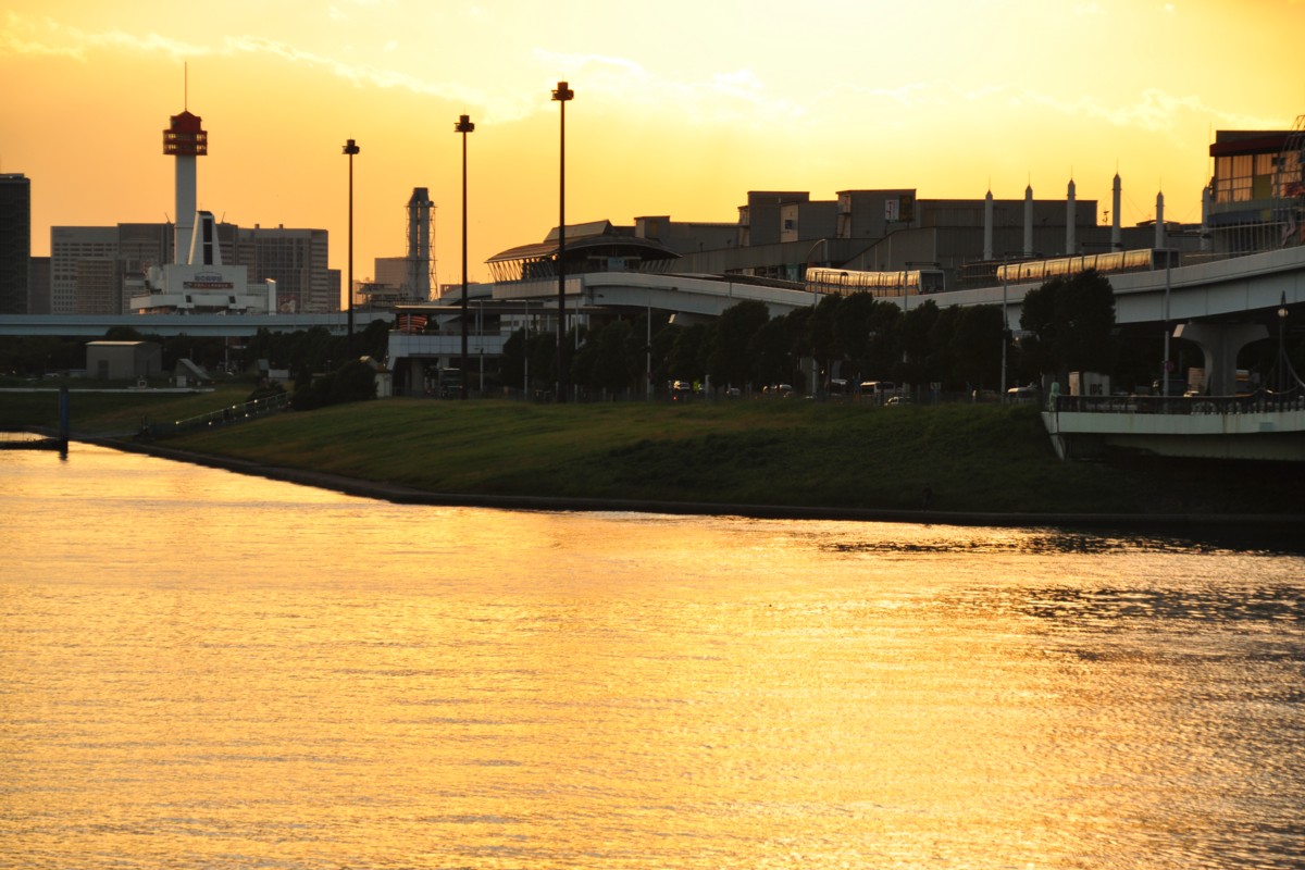 撮影・夕景・ゆりかもめ