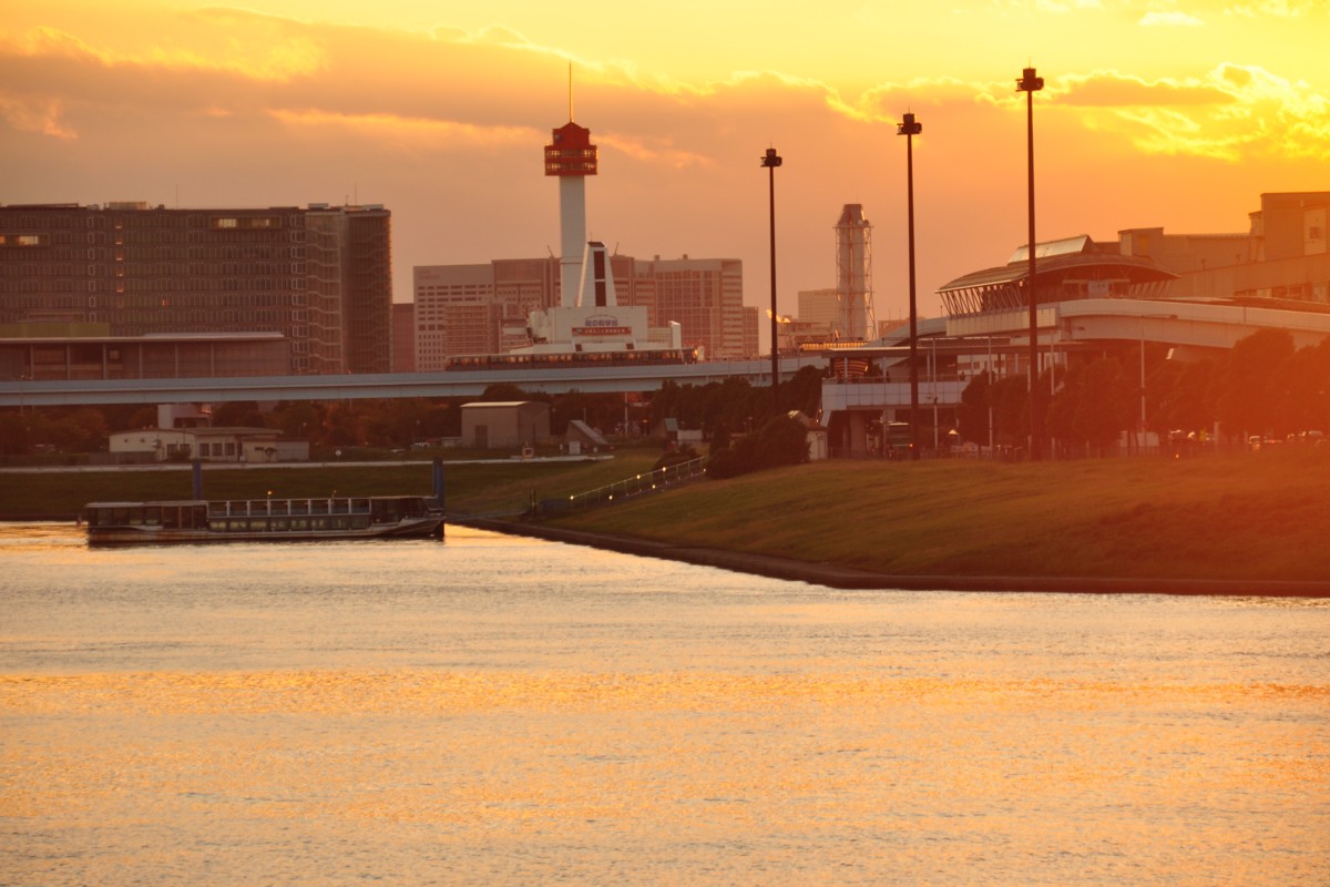 撮影・夕景・ゆりかもめ