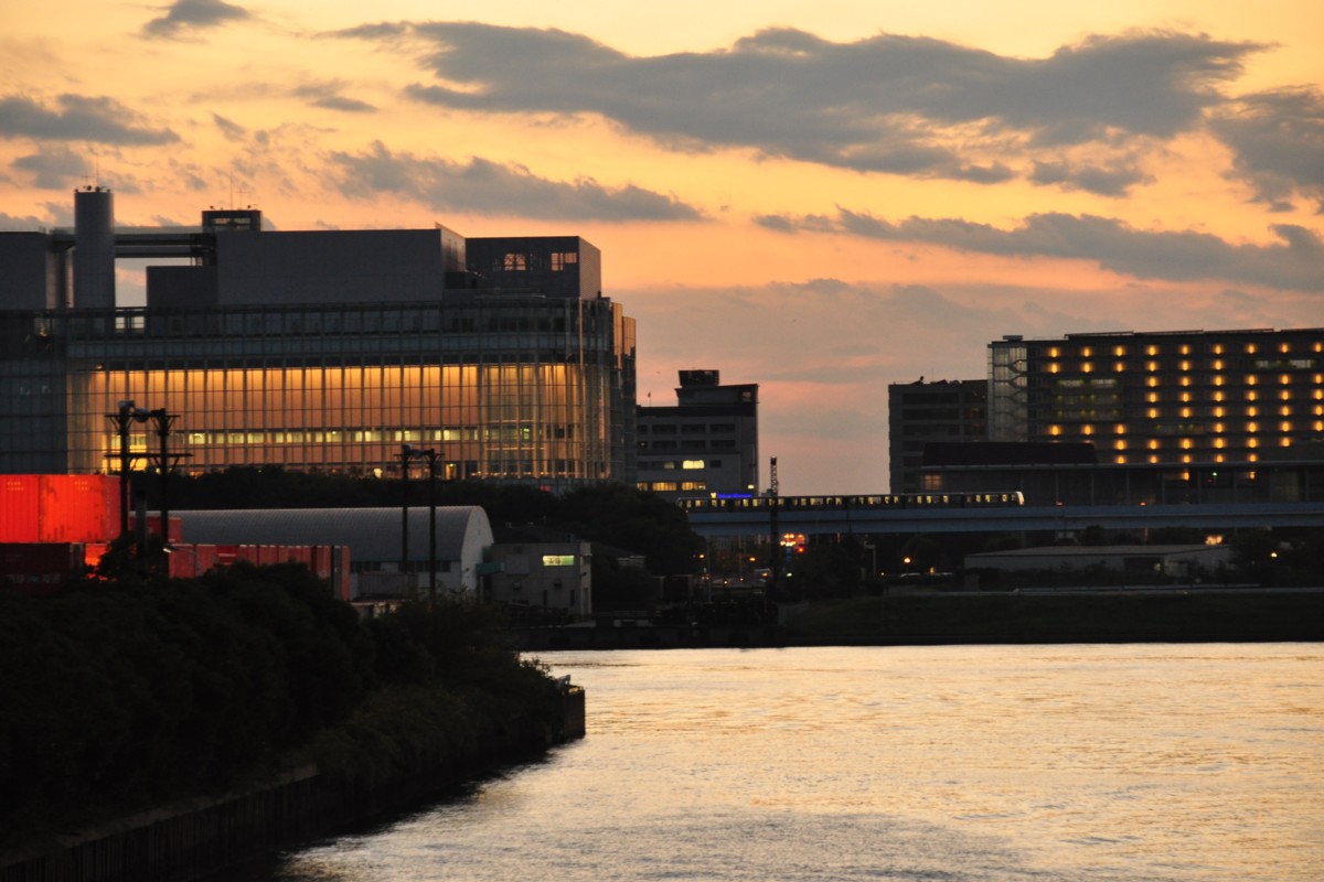 撮影・夕景・ゆりかもめ